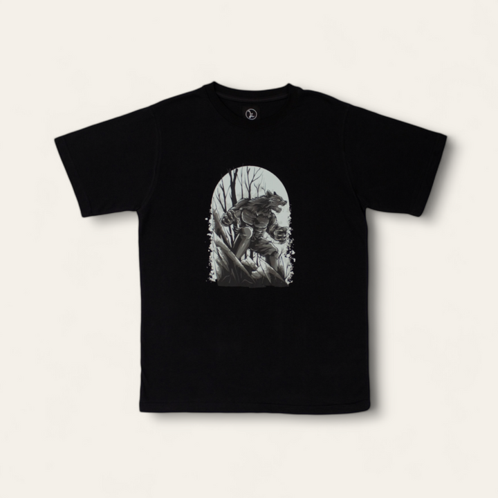 Black T-Shirt - Werewolf