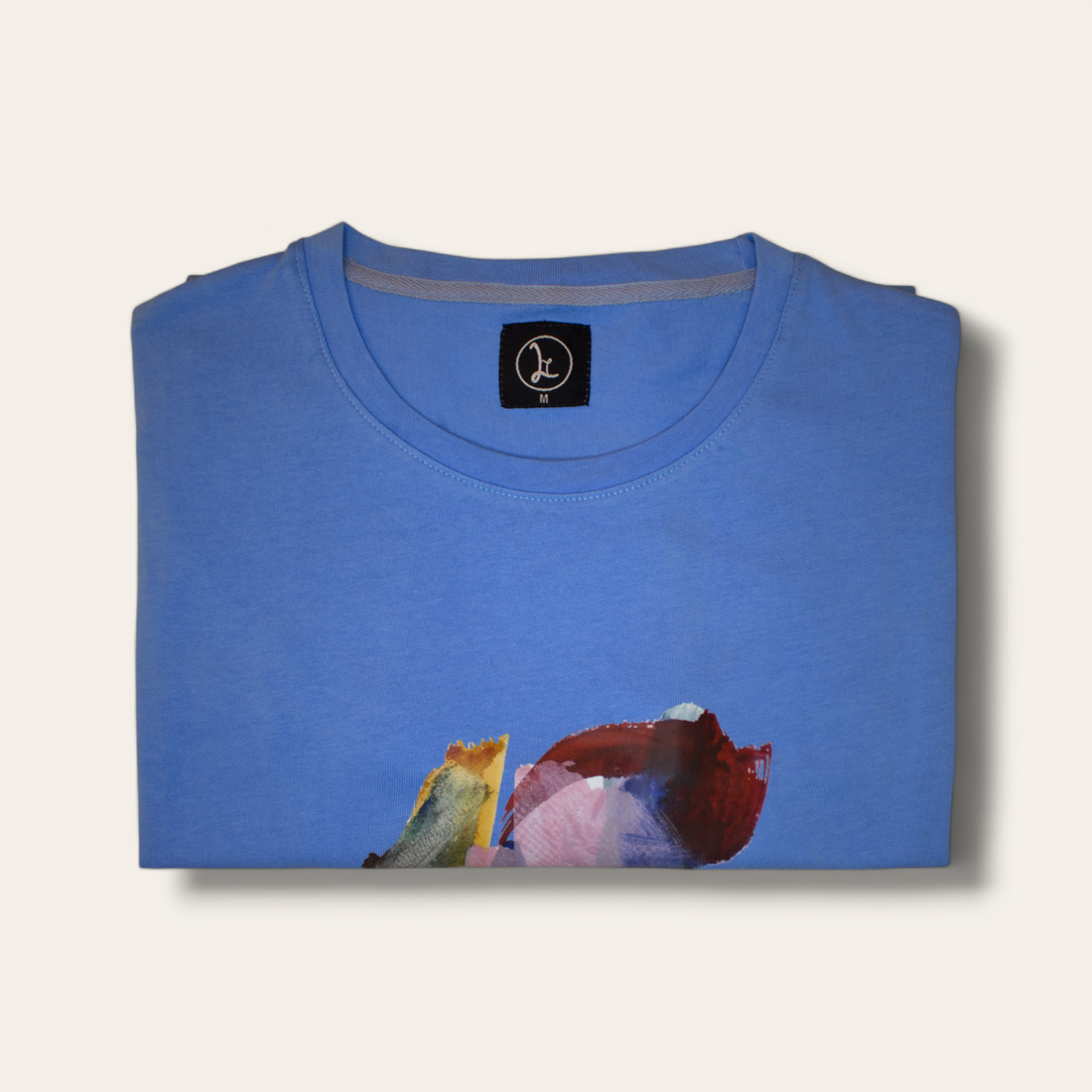 Blue Baggy Abstract T-Shirt