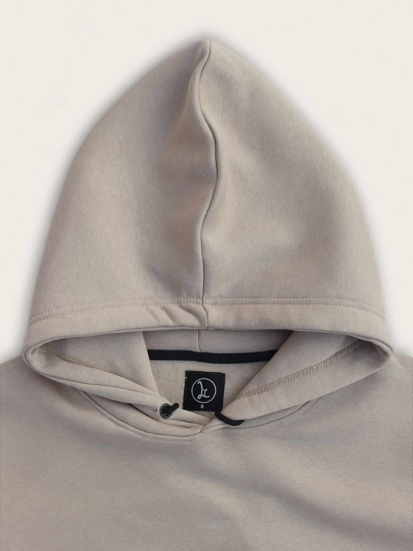 Oversized Basic Hoodie - Beige