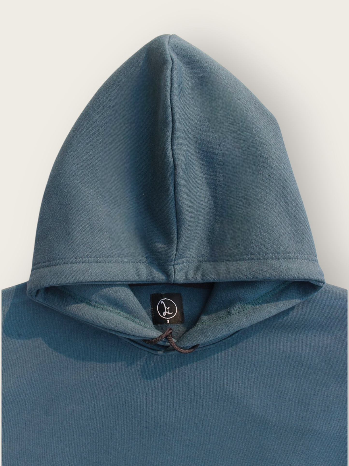 Oversized Basic Hoodie - Teal Blue