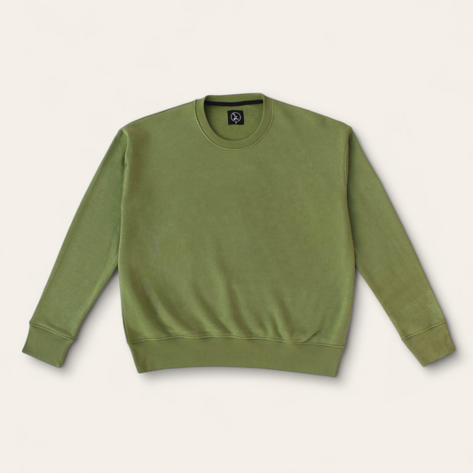 Oversized Basic Sweatshirt - Sage Green