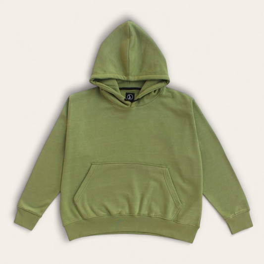 Oversized Basic Hoodie - Sage Green