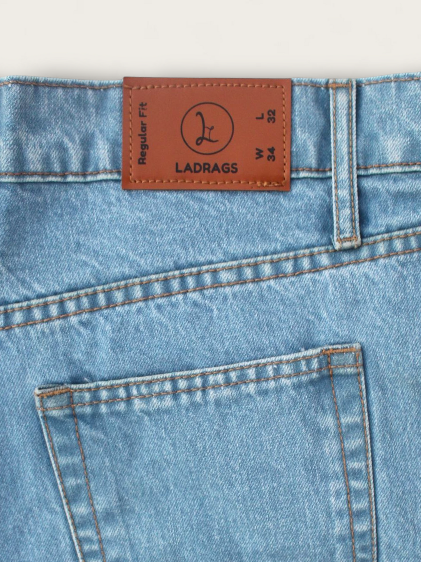 Sky Blue Straight Fit Jeans